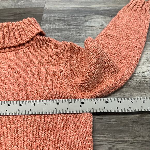 Vintage Pendleton Originals Pink Women S Turtleneck Chunky Knit Pullover Sweater - Picture 6 of 8